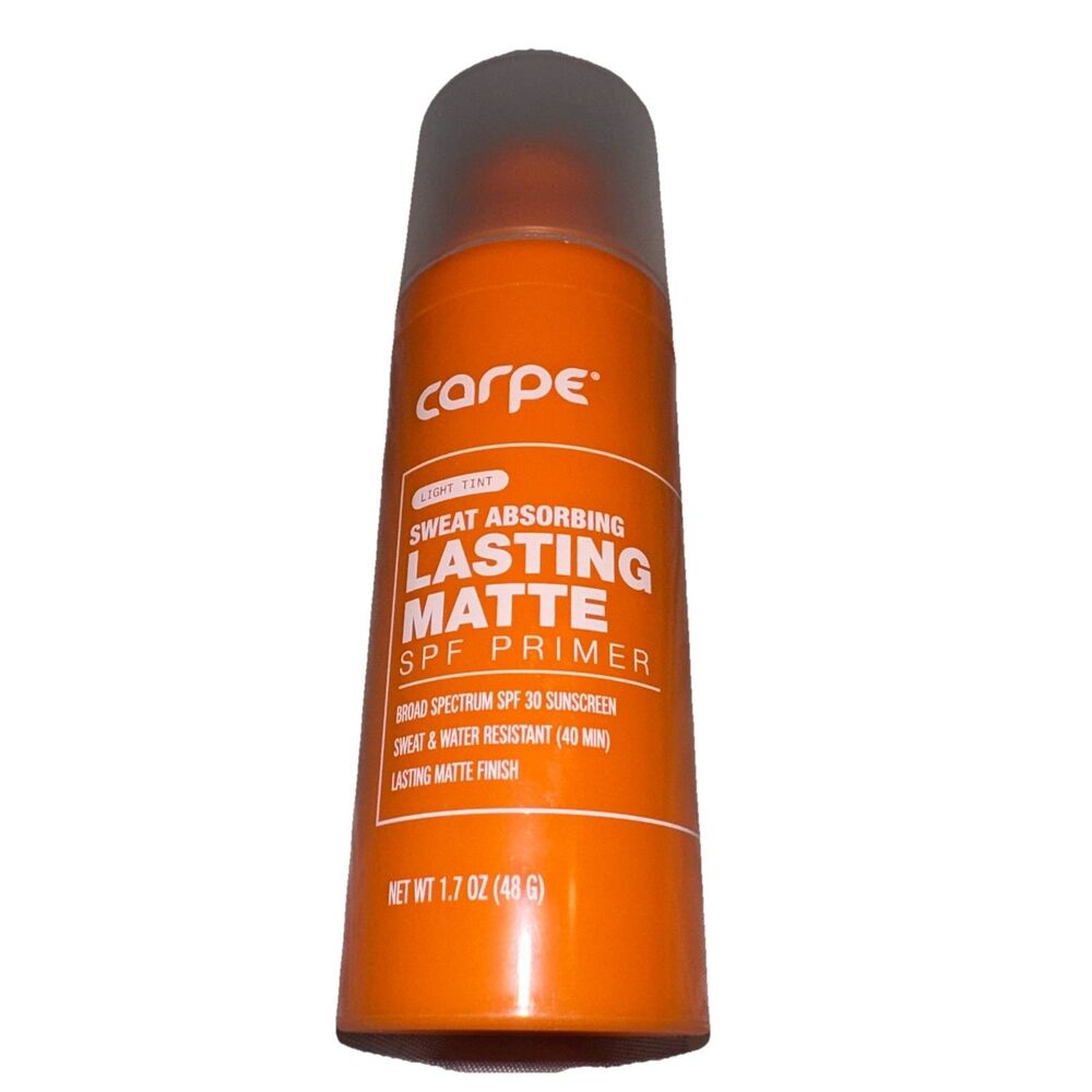 Carpe Light Tint Sweat Absorbing Lasting Matte SPF Primer Sunscreen SPF30 1.7oz